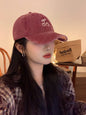 Cherry Embroidered Women Baseball Cap