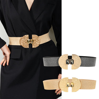 Fashion Women Glittering With Pearls Belt