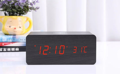 Wireless Charging Dock with Digital Alarm Clock