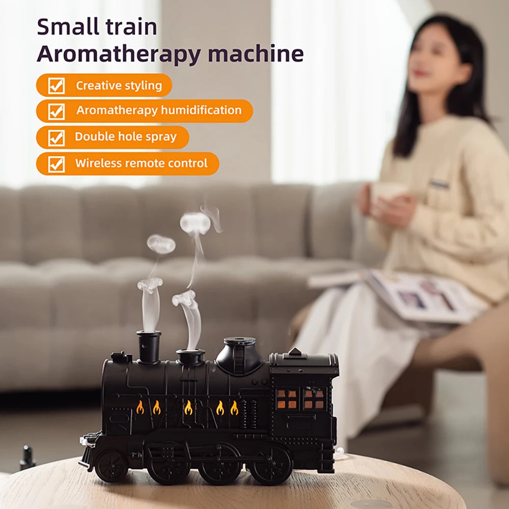 Train Air Humidifier Ultrasonic Aromatherapy